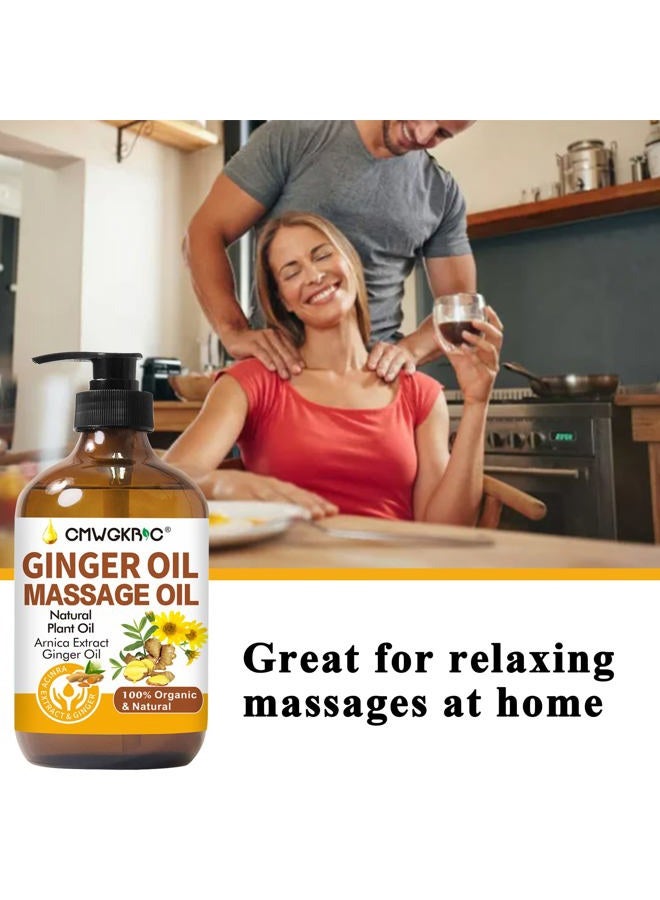 CMWGKBC Ginger Massage Oil 2 Pieces – With Arnica and Grape, 100% Natural, 250 ml each - Image 5
