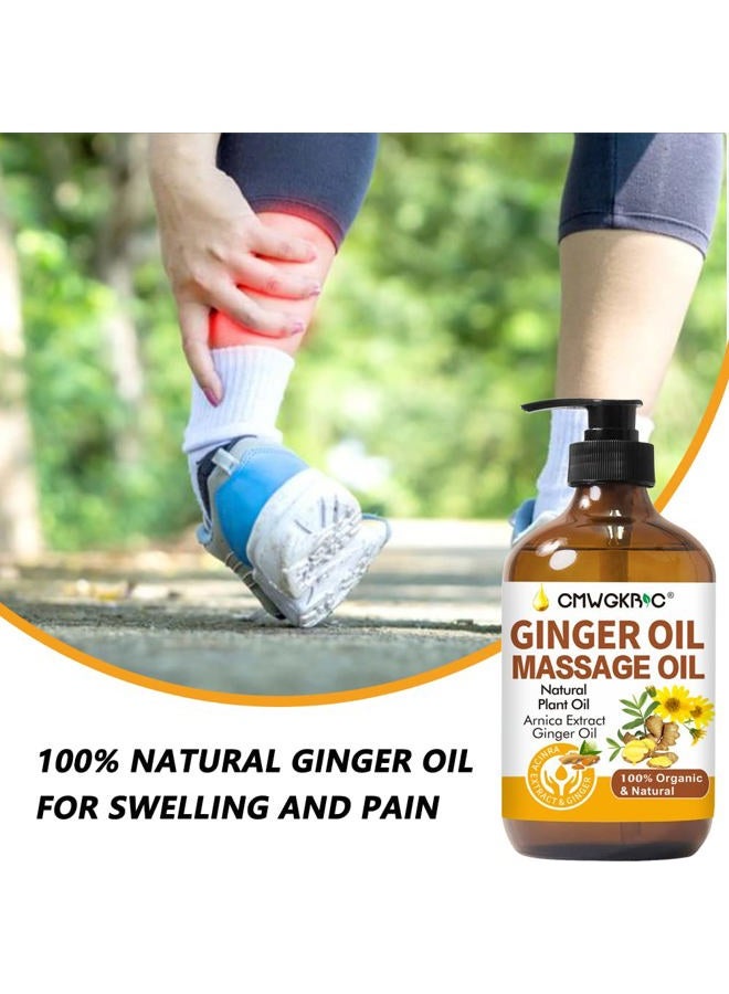 CMWGKBC Ginger Massage Oil 2 Pieces – With Arnica and Grape, 100% Natural, 250 ml each - Image 4