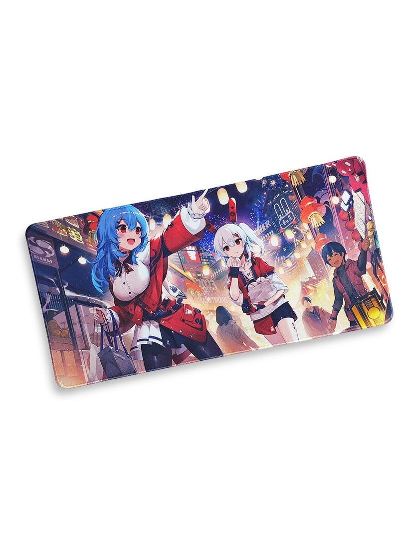 Generic Large Gaming Mouse Pad, Cartoon (60cm x 30cm x 3mm), Extended Thickened Mouse Mat Waterproof Non-Slip Spill-Proof Mouse Mat with Special Textured Surface, Anti-wear Stitched Edges for Keyboard and PC  - Image 2