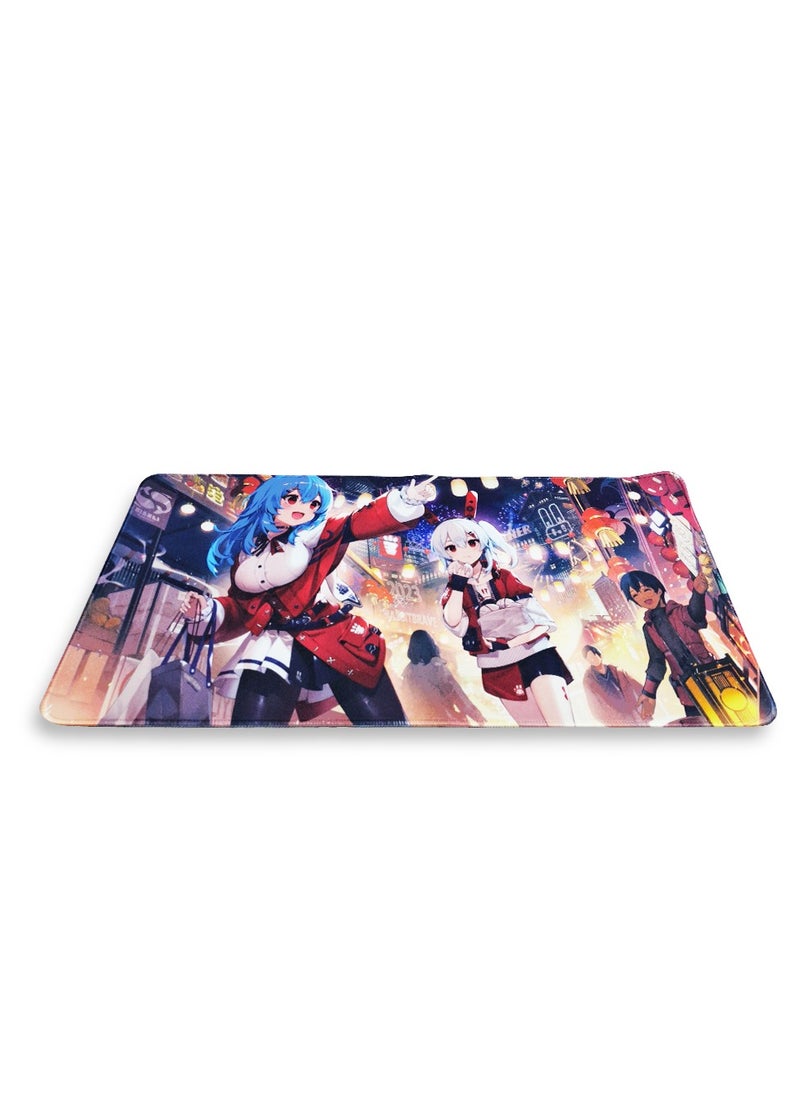 Generic Large Gaming Mouse Pad, Cartoon (60cm x 30cm x 3mm), Extended Thickened Mouse Mat Waterproof Non-Slip Spill-Proof Mouse Mat with Special Textured Surface, Anti-wear Stitched Edges for Keyboard and PC  - Image 3