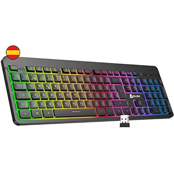 KLIM LIGHT V2 KEYBOARD WIRELESS QWERTY ES - Image 1