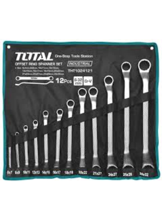 TOTAL Screwdriver Set 12 Pieces 6-32mm - Image 1