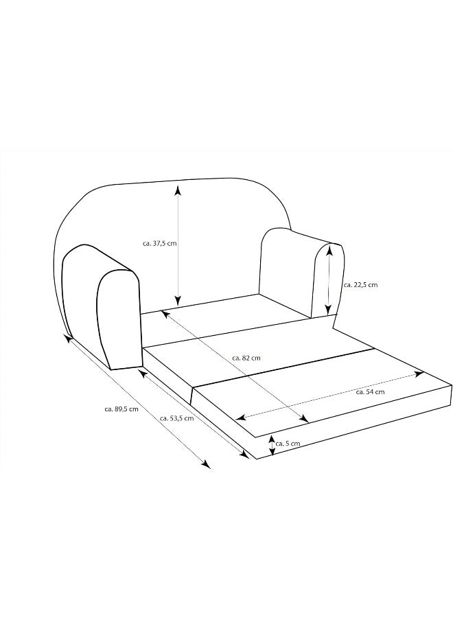 Delsit DT2-23048 Children's Sofa with Foam Filling and Removable Cover - Image 4
