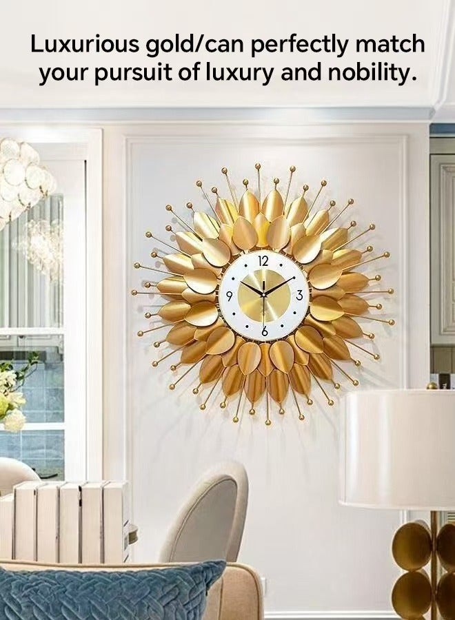 Golden modern art wall clocks - Image 4