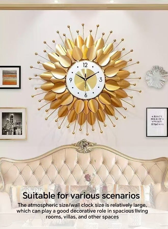 Golden modern art wall clocks - Image 3