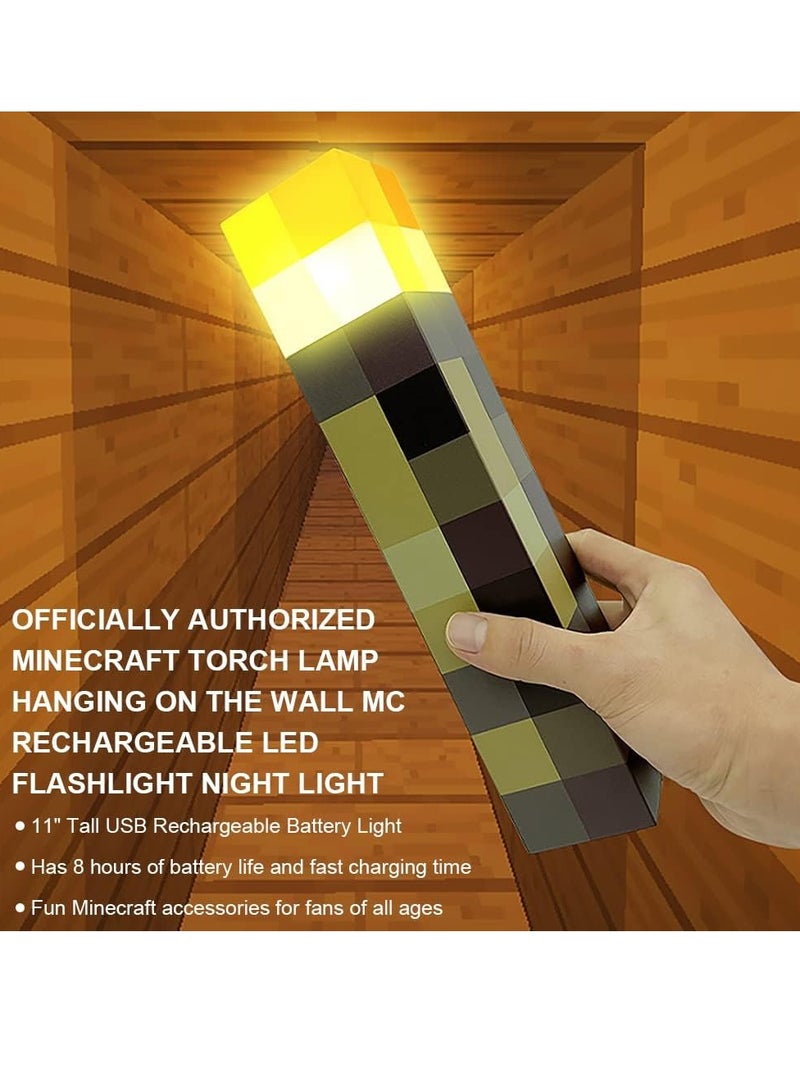 Minecraft wall lamp replica, plastic Minecraft torch lamp toy, gift, decoration. - Image 5