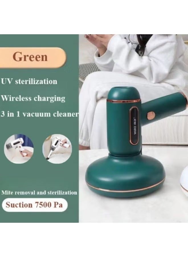 شوبي 3in1 Handheld Wireless Dust Mite Cleaner Vacuum UV Sterilization Dustmite For Household/Bed/Car
