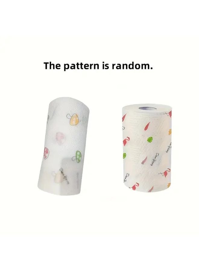 100 قطعة من مناشف المطبخ القابلة للغسل والقابلة لإعادة الاستخدام، قماش تنظيف ماص متعدد الأغراض - Image 1