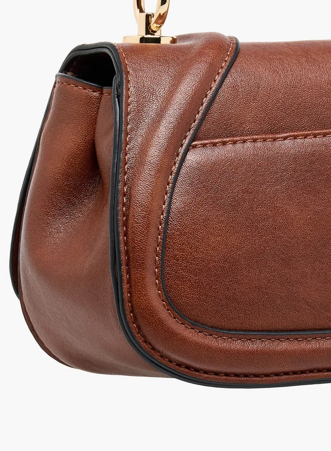 لو كونفورت حقيبة كروس بودي صلبة بإغلاق بزر