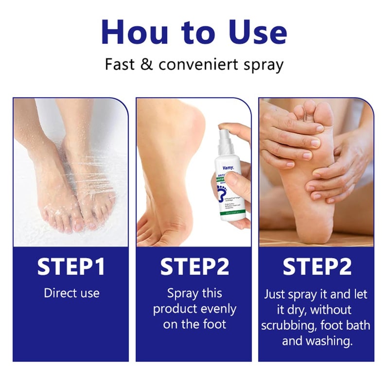 Vamy Complete Foot & Nail Kit Nail Solution And Foot Sanitizer Spray With Tea Tree Oil 3.38Oz (1 Ct) - Image 5