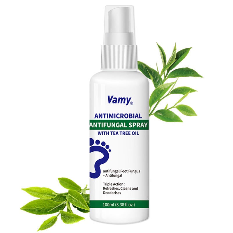 Vamy Complete Foot & Nail Kit Nail Solution And Foot Sanitizer Spray With Tea Tree Oil 3.38Oz (1 Ct) - Image 1