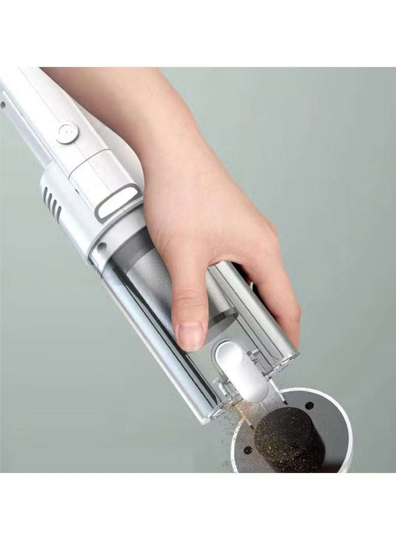 مكنسة كهربائية لاسلكية لاسلكية محمولة باليد للسيارة: 6500 باسكال شفط قوي محمولة خفيفة الوزن وخفيفة الوزن - مكنسة صغيرة لاسلكية ذات بطارية كبيرة تدوم طويلاً مع إضاءة LED لتنظيف المكتب المنزلي - Image 2