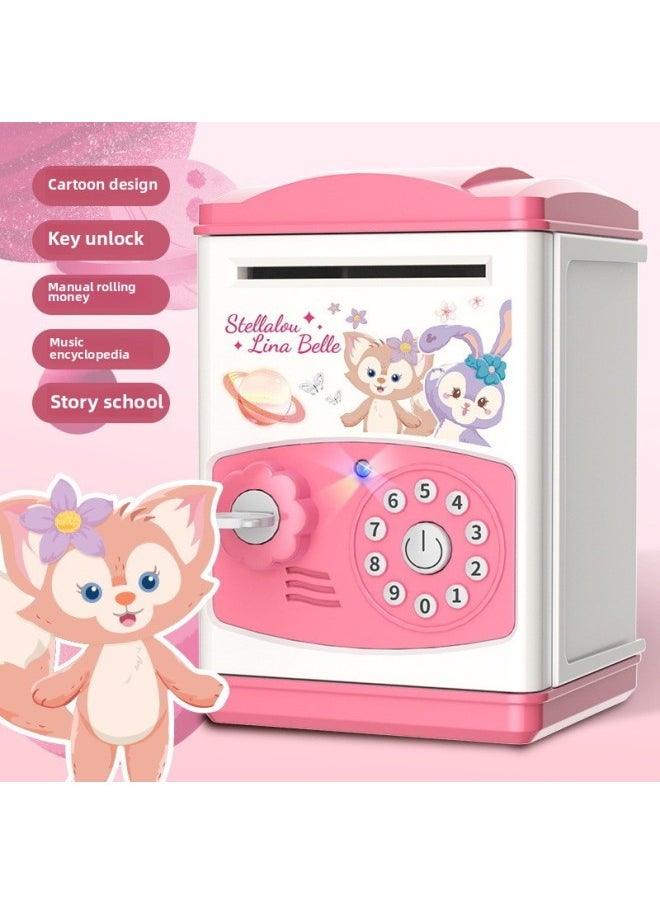 Generic - 2024 Children's Ultraman Piggy Bank Boy's Large Capacity Can't Fall, Only Can't Enter, Password Piggy Bank-Color:Duffy Family [key Unlock Version ε Music] Product - Image 1