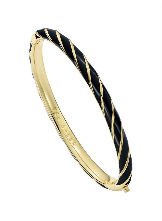 Ted Baker Trinity Twist Enamel Hinged Bangle Bracelet - Image 3