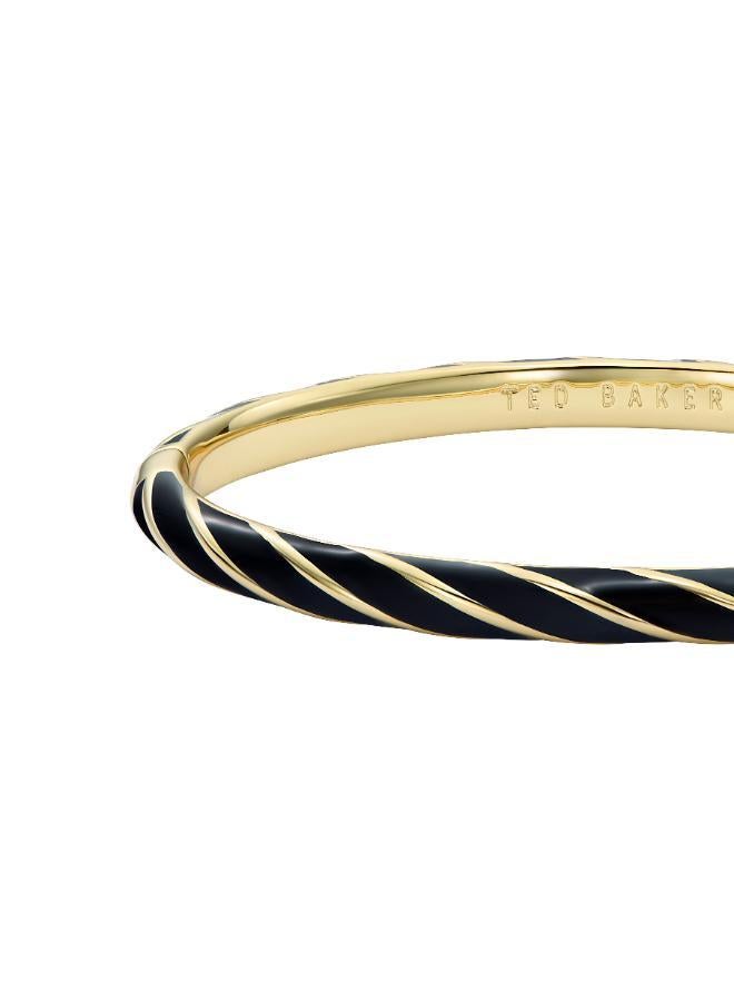 Ted Baker Trinity Twist Enamel Hinged Bangle Bracelet - Image 4