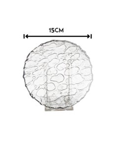 Dania A Set Of 6 Pieces Glass Dessert Plates With An Acrylic Stand  The Plate Size Is 15 Cm  - Image 5
