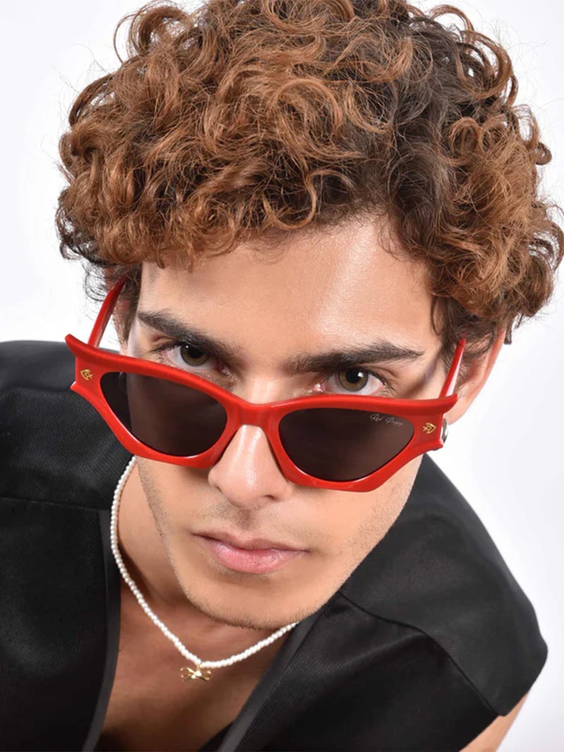 ووجلز نظارات شمسية كات آي فلوكسيس زرقاء حمراء بابي - Image 5