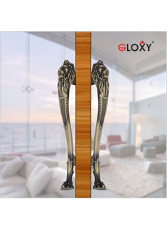 GLOXY ENTERPRISE GLOXY ENTERPRISE 15 Inch Lion Shape Door Handles for Main Door Handle Decorative Push Pull Door Handle for All Types of Doors Handle for Home Offices Copper Black Finish Pack of 1  - Image 5