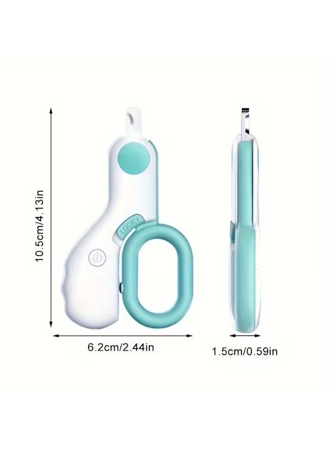 Pet Nail Clipper with LED UV Light – Cat & Small Animal Nail Trimmer with Bright LED Illumination for Safe and Precise Clipping - Image 4
