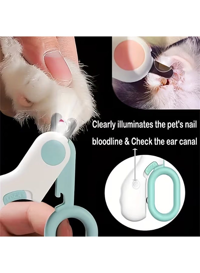 Pet Nail Clipper with LED UV Light – Cat & Small Animal Nail Trimmer with Bright LED Illumination for Safe and Precise Clipping - Image 5