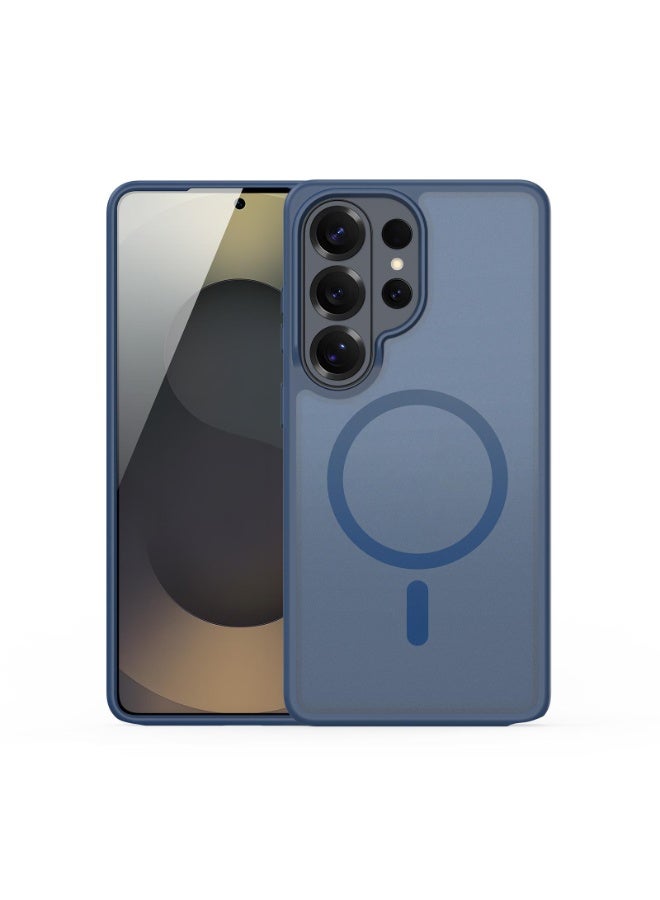 DUX DUCIS Yind Case Anti-Yellowing Matte Clear [Hard PC Back & Soft TPU Bumper]  Shockproof Protective Phone Case Cover compatible with  Samsung Galaxy S26 Ultra (Dark Blue) - Image 2