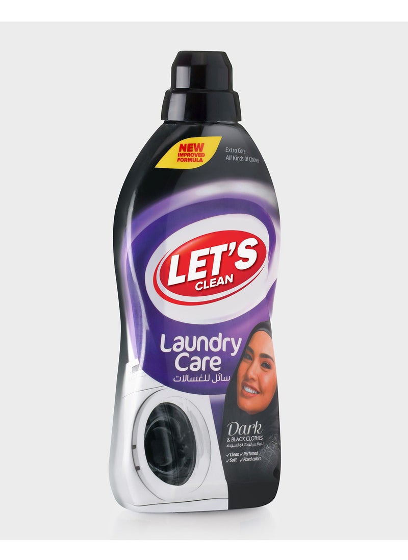 LET'S CLEAN Laundry Liquid Detergent Dark 1L, Pack of 2 - Image 2