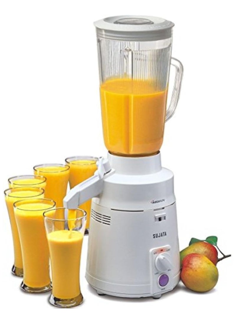 SUJATA خلاط ومطحنة SUJATA MM 900 وات مع وعاء واحد، أبيض  - Image 1