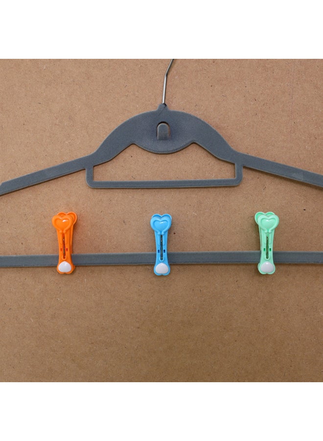 Royalford Clothes Clips Premium Quality Plastic Orange/Blue/Green - Image 5
