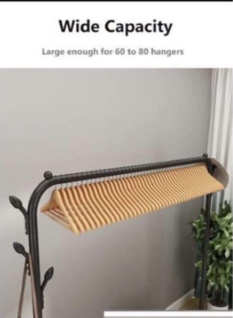BLOOMING TIME Clothes Rack with Bottom Storage,Metal Garment Rack Doubles As a Shoe Rack and Clothes Rail Stand, Serving As a Multipurpose Hanger for Handbags, Hats, and Scarves  - Image 5