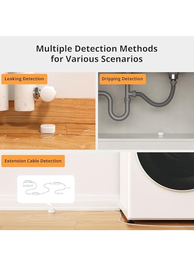 SONOFF - SNZB-05P Zigbee Water Leak Sensor Without Detection Cable, Wireless Mini Flood Detector for Alarm System and Smart Home Automation, Water Sensor Alarm for Kitchen Bathroom Basement 1Pack - Image 1