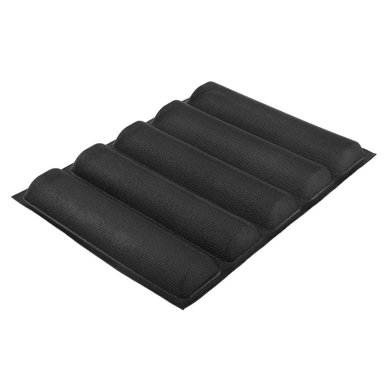 OUKENS Bread Loaf Pan 5Cavity Silicone Reusable NonStick Perforated French Baguette Loaf Baking Form Mold for SandwichHot DogHomemade Bread Dishwasher is available - Image 2