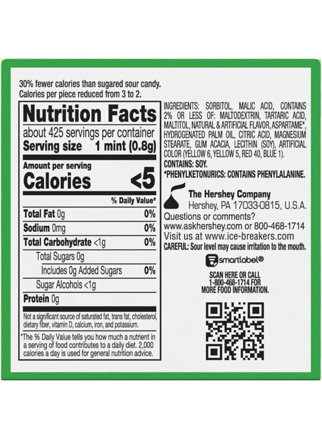 ICE BREAKERS Sours Sugar Free Mints - Watermelon, Green Apple, Tangerine - Image 2