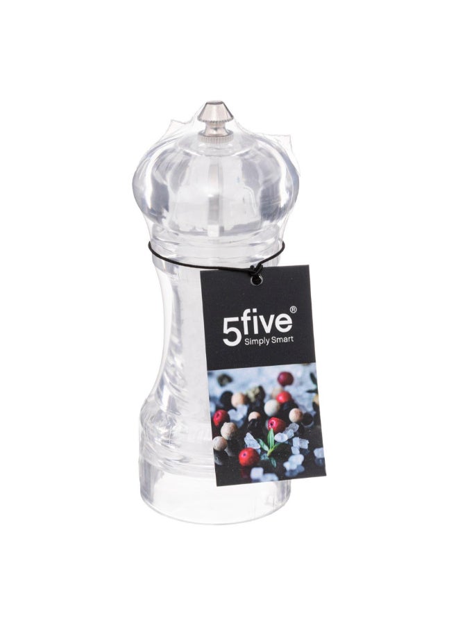 Five Simply Smart Elegant Design Polystyrene Pepper Mill Clear 15 cm 136322A - Image 2