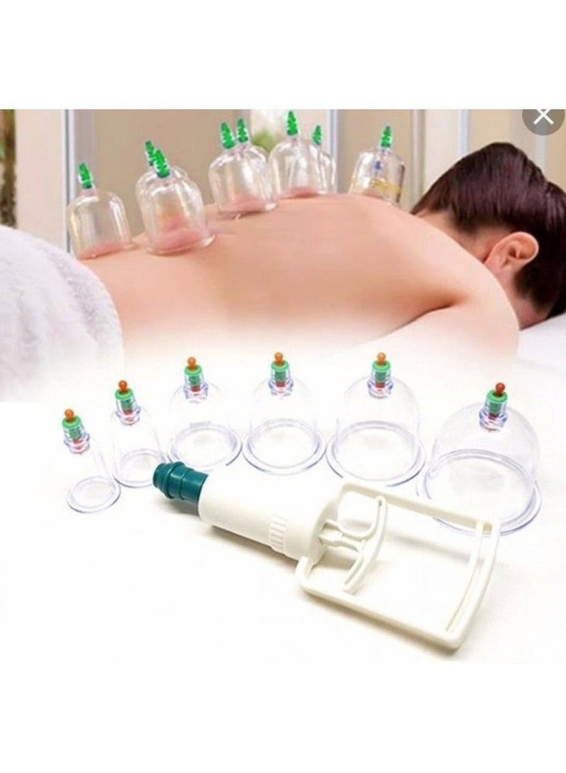 اي بي سي طقم أكواب حجامة طبي معقم للتدليك مكون من 12 قطعة - Image 2