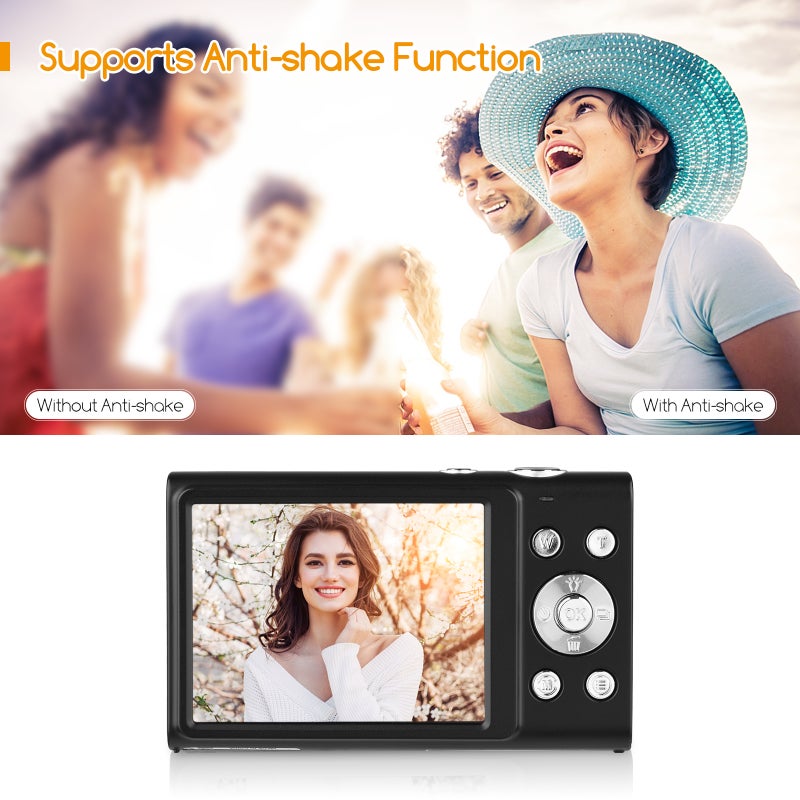 Kids Digital Camera: 2.7K Video 48MP Photo, 16X Digital Zoom 2.88 Inch IPS Screen - Multi-function Design with LED Fill Light Rechargeable Batteries, Toddler Camera for Kids Girls Boys Holiday Gifting - Image 5