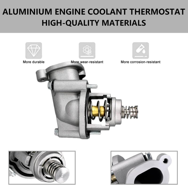 BSNOVT Engine Coolant Thermostat and Housing Assembly - Image 2