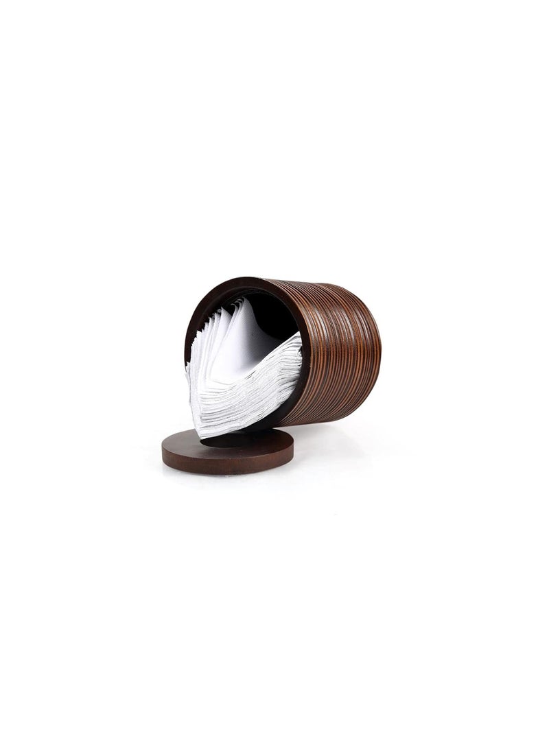 UNIMAPLE WITH U UNIMAPLE Wooden Tissue Box Holder Natural Wood Dispenser Napkin Holder for Stylish Living Spaces Decorative and Practical Tissue Storage for Any Space Home Office Car Restaurant Etc  - Image 3