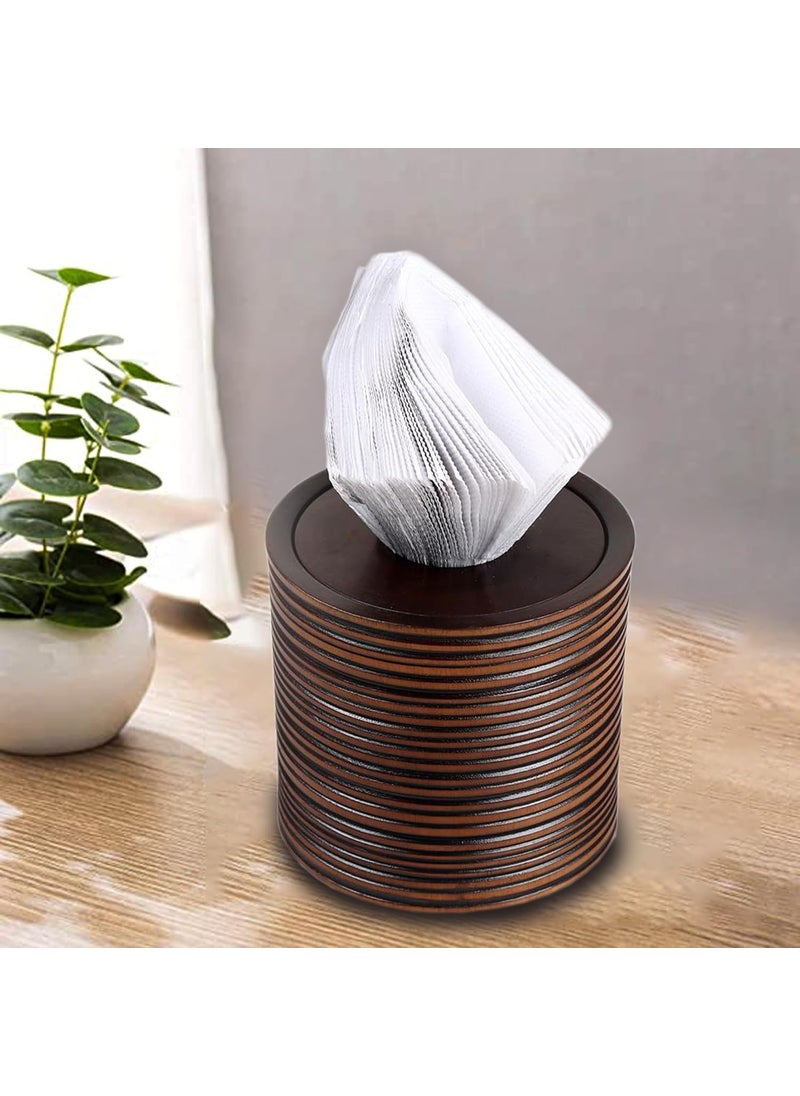 UNIMAPLE WITH U UNIMAPLE Wooden Tissue Box Holder Natural Wood Dispenser Napkin Holder for Stylish Living Spaces Decorative and Practical Tissue Storage for Any Space Home Office Car Restaurant Etc  - Image 1