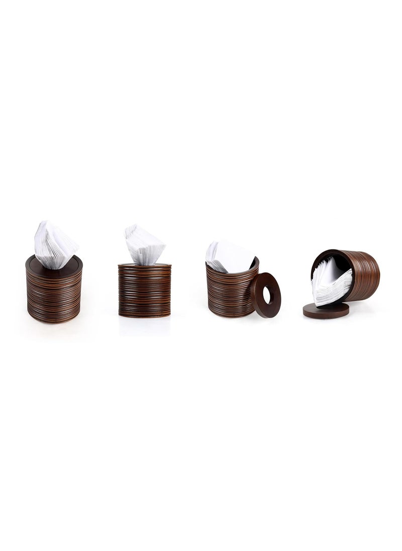 UNIMAPLE WITH U UNIMAPLE Wooden Tissue Box Holder Natural Wood Dispenser Napkin Holder for Stylish Living Spaces Decorative and Practical Tissue Storage for Any Space Home Office Car Restaurant Etc  - Image 5