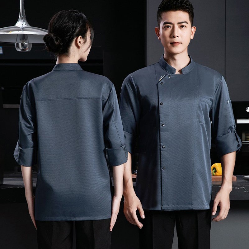 High-End Chef Work Clothes Short-Sleeved Summer Breathable Chinese And Western Restaurant El Kitchen Restaurant Thin Work Clothes Canteen - Image 1