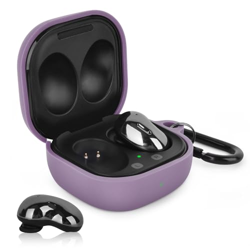 AIRSPO Silicone Case Compatible with Samsung Galaxy Buds 2/Pro/Live/Pro 2/FE Cases (Smokey Mauve) - Image 3