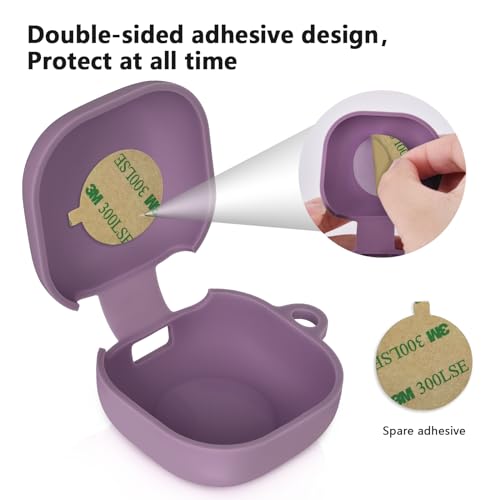 AIRSPO Silicone Case Compatible with Samsung Galaxy Buds 2/Pro/Live/Pro 2/FE Cases (Smokey Mauve) - Image 5