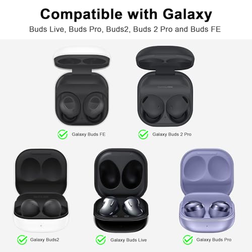 AIRSPO Silicone Case Compatible with Samsung Galaxy Buds 2/Pro/Live/Pro 2/FE Cases (Smokey Mauve) - Image 2