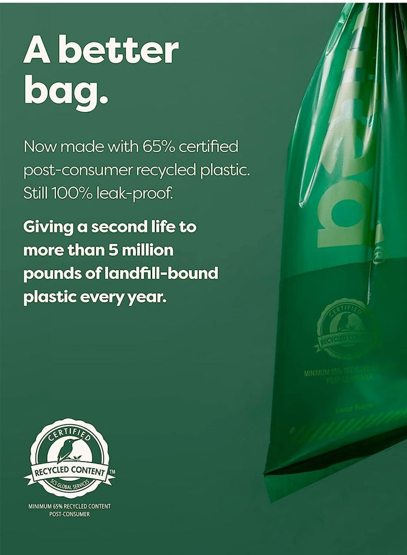 Earth Rated موزع أكياس نفايات الحيوانات الأليفة مع 15 كيس إعادة تعبئة بدون رائحة، ارتقِ بمسيرتك اليومية مع الحيوانات الأليفة - Image 5