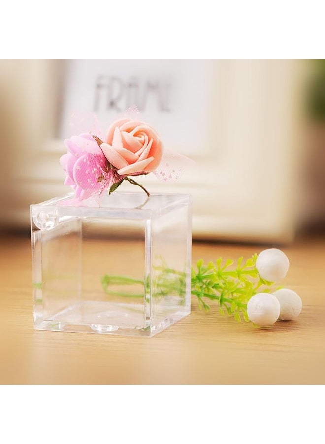TPGP 20 Plexiglass Boxes 5 x 5 x 5 cm Transparent Cube Personalised DIY Wedding Christening Birth Communion Graduation - Image 2