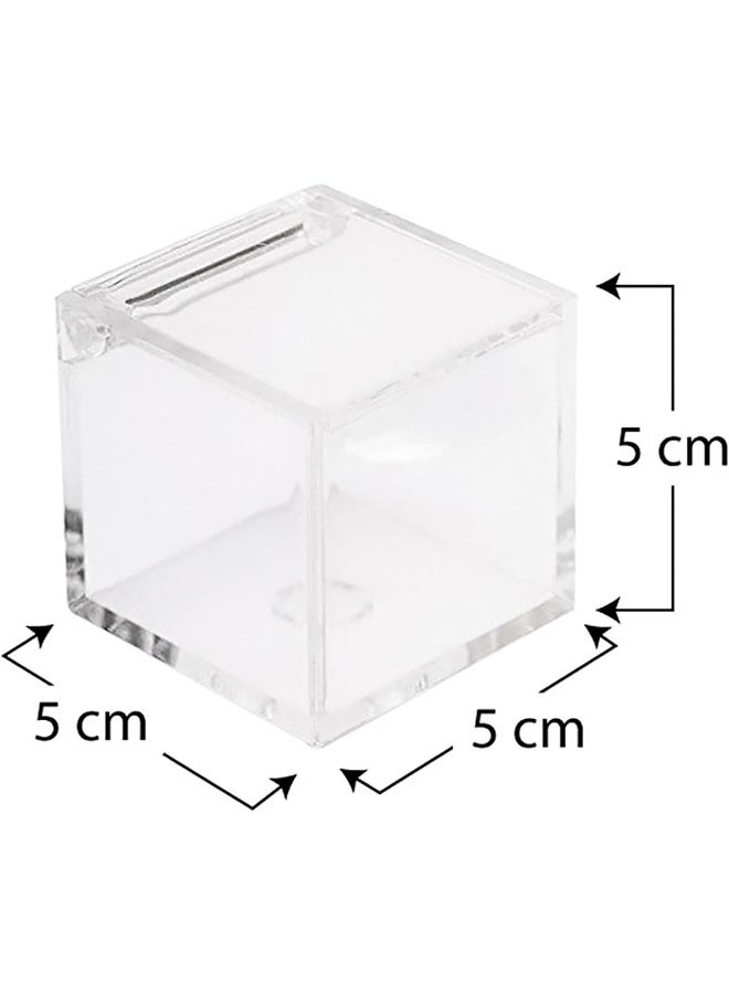 TPGP 20 Plexiglass Boxes 5 x 5 x 5 cm Transparent Cube Personalised DIY Wedding Christening Birth Communion Graduation - Image 5
