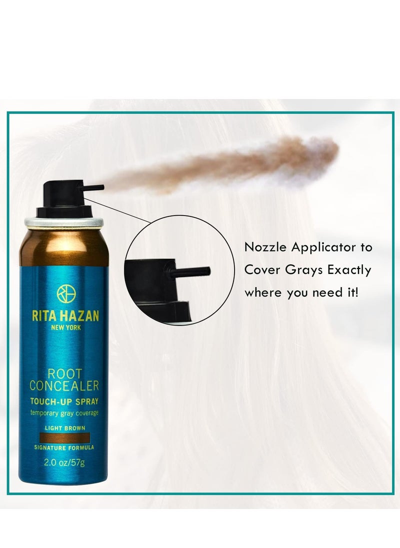 Rita Hazan - Rita Hazan Root Concealer Touch Up Spray - Instant Spray To Cover Up Roots - Quick Drying, Water-Resistant Formula - Temporary Hair Color Spray for Gray Roots - 2 oz. Root Spray - Image 1