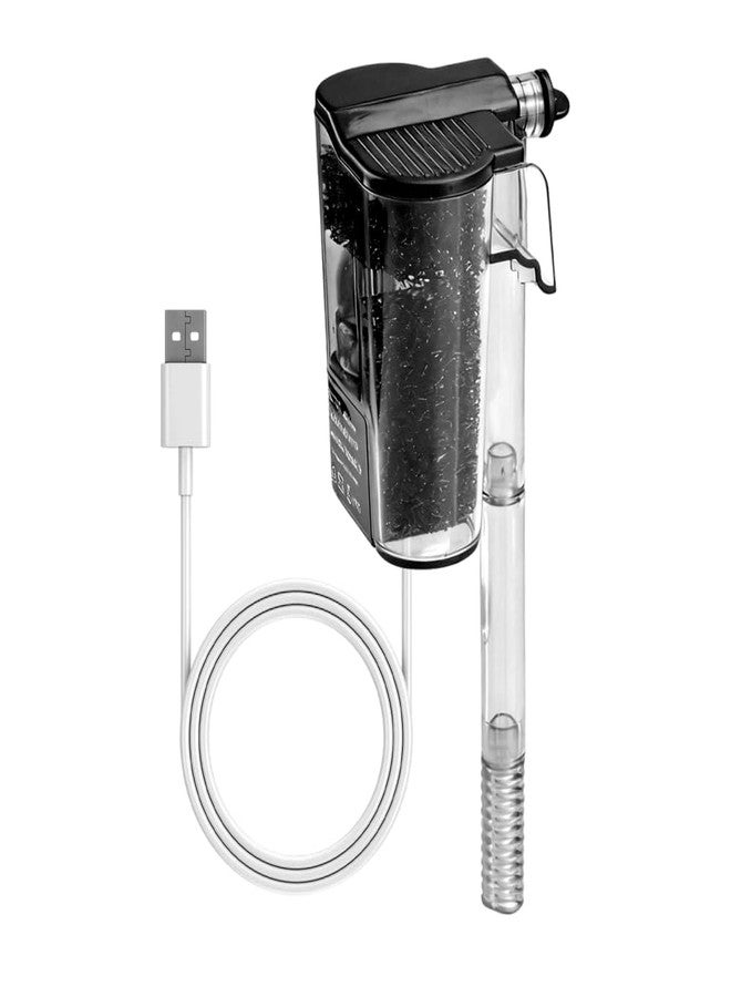 MiOYOOW Fish Tank Filter, Wall Mounted Mini Aquarium Filters Quiet Waterfall Fish Tank Filtration System with Adjustable Water Discharge for Freshwater Saltwater - Image 1