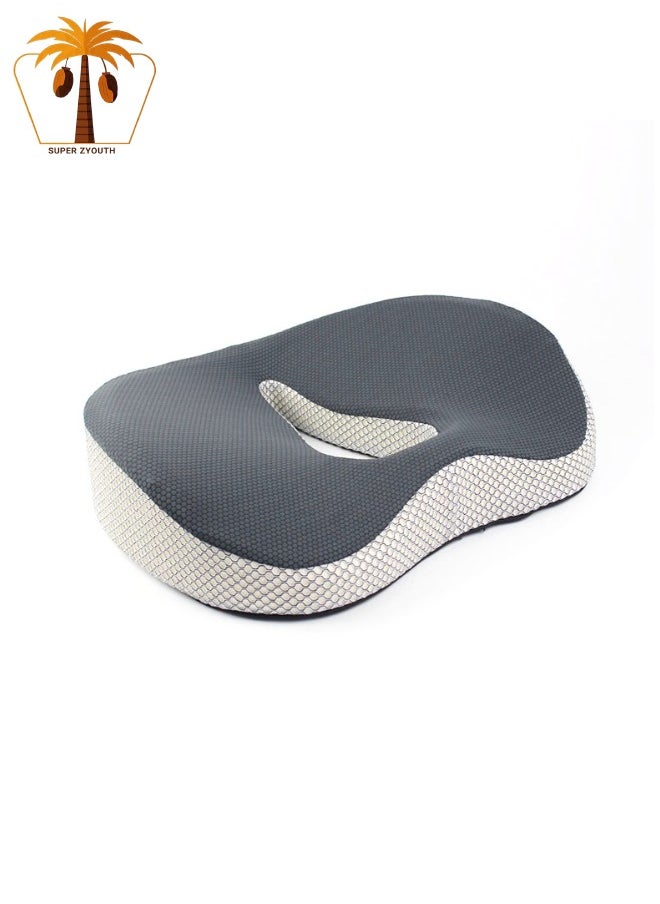 Super ZYouth - Memory Foam Seat Cushion for Protecting Coccyx and Correcting Sitting Posture, Non-slip, Portable, Breathable, Suitable for Cars, Student Desks, Office Chair Cushions - Image 1