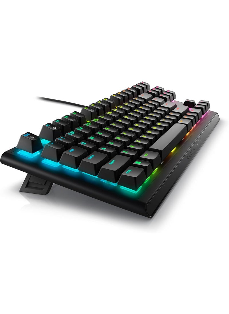 DELL Dell Alienware Tenkeyless Gaming Keyboard  AW420K Dark Side of The Moon AlienFX RGB  168 Million Colours Adjustable Height CHERRY MX Red  - Image 5